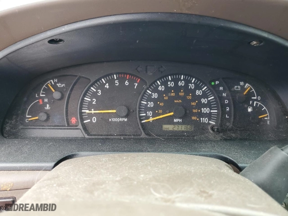 2001 Toyota Tundra Ltd with VIN 5TBRT38121S201676, listed as a Copart auction lot 49929835 with 271,168 mi miles and Salvage Title. Bid and sale history available at carsss.com. Image 9.