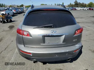 2005 Infiniti FX z VIN JNRAS08U65X107803, wystawiony jako Copart lot #59174535 z przebiegiem 175 089 mil mil oraz Czysty tytuł • Clean title. Historia ofert i sprzedaży dostępna na DreamBid. Obrazek 6.