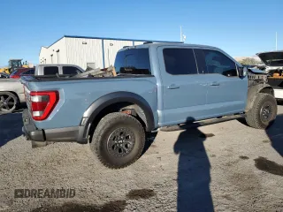 2023 Ford F-150 Raptor with VIN 1FTFW1RG6PFA84346, listed as a Copart auction lot 88040785 with 34,137 mi miles and Salvage Title. Bid and sale history available at DreamBid. Image 3.