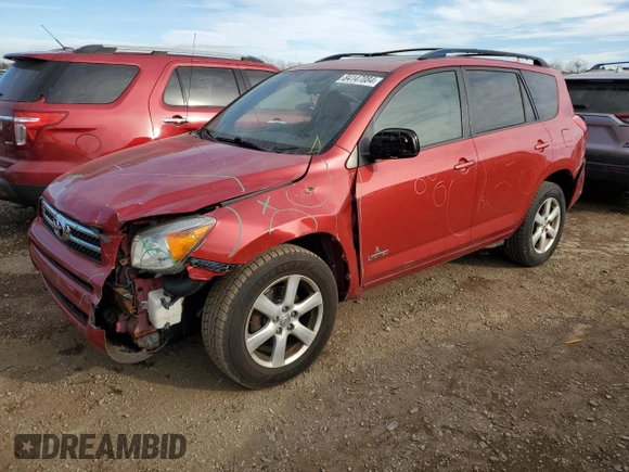 2008 Toyota RAV4 Ltd with VIN JTMZK31V486014067, listed as a Copart auction lot 84147084 with 216,740 mi miles and Salvage Title. Bid and sale history available at carsss.com. Image 1.
