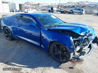 2019 Chevrolet Camaro 1LT with VIN 1G1FB1RX4K0124889, listed as a IAAI auction lot 41316708 with 96,851 mi miles. Bid and sale history available at carsss.com. Image 1.