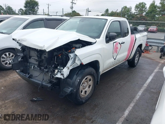 2024 Nissan Frontier S with VIN 1N6ED1CL2RN649303, listed as a IAAI auction lot 40406760 with 17,276 mi miles and . Bid and sale history available at DreamBid. Image 2.