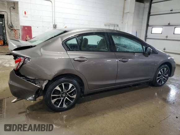 2015 Honda Civic EX z VIN 19XFB2F87FE013311, wystawiony jako Copart lot #51008855 z przebiegiem 107 471 mil mil oraz Szkoda całkowita • Salvage title. Historia ofert i sprzedaży dostępna na DreamBid. Obrazek 3.
