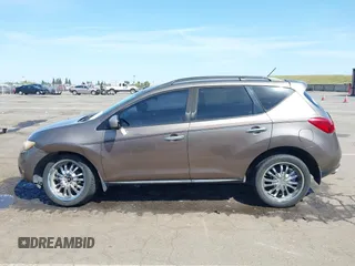 2009 Nissan Murano S with VIN JN8AZ18W09W101370, listed as a IAAI auction lot 42100083 with 168,687 mi miles and . Bid and sale history available at carsss.com. Image 14.