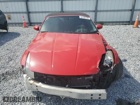 2005 Nissan 350Z Touring with VIN JN1AZ36A45M758356, listed as a Copart auction lot 54185795 with 83,134 mi miles and Salvage Title. Bid and sale history available at carsss.com. Image 5.