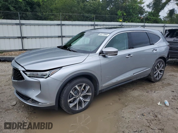 2023 Acura MDX w/Technology Package with VIN 5J8YE1H4XPL034281, listed as a Copart auction lot 64272084 with 13,352 mi miles and Salvage Title. Bid and sale history available at carsss.com. Image 1.