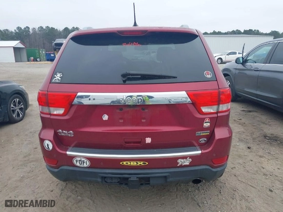 2012 Jeep Grand Cherokee Limited with VIN 1C4RJFBG8CC240952, listed as a IAAI auction lot 41807600 with 175,233 mi miles. Bid and sale history available at carsss.com. Image 16.