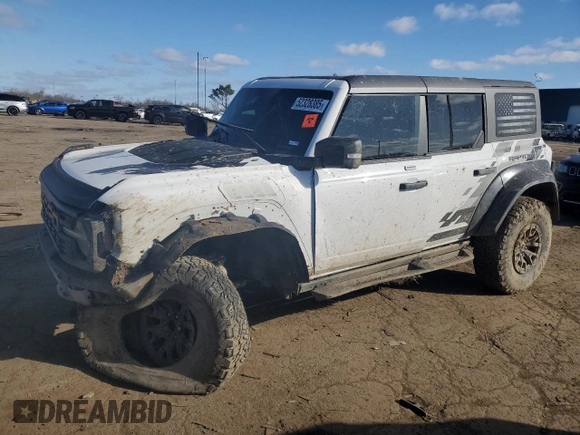 2023 Ford Bronco Raptor with VIN 1FMEE5JRXPLC05041, listed as a Copart auction lot 52328385 with 5,458 mi miles and Clean title. Bid and sale history available at DreamBid. Image 1.