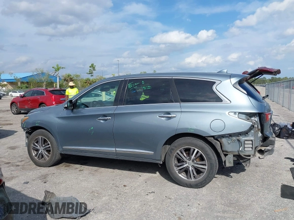 2017 Infiniti QX60 with VIN 5N1DL0MN8HC529622, listed as a IAAI auction lot 41724339 with 191,983 mi miles. Bid and sale history available at carsss.com. Image 14.