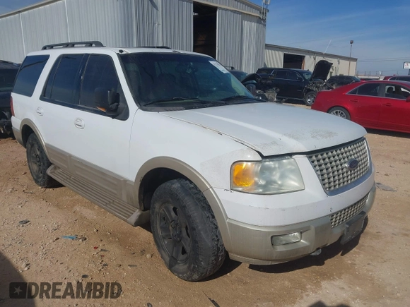 2005 Ford Expedition Eddie Bauer with VIN 1FMFU18585LA97745, listed as a IAAI auction lot 41275947 with 300,487 mi miles. Bid and sale history available at carsss.com. Image 1.