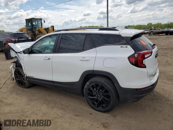 2024 GMC Terrain SLE with VIN 3GKALTEGXRL173306, listed as a Copart auction lot 57458985 with 17,131 mi miles and Non repairable. Bid and sale history available at DreamBid. Image 2.