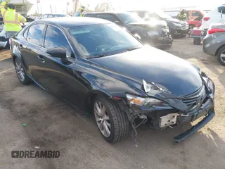 2014 Lexus IS 250 with VIN JTHBF1D23E5037805, listed as a IAAI auction lot 41481565 with 153,901 mi miles. Bid and sale history available at carsss.com. Image 1.