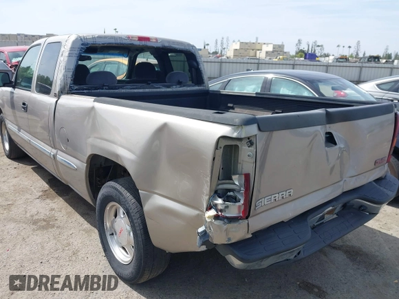 2002 GMC Sierra 1500 SLE with VIN 2GTEC19V821407265, listed as a IAAI auction lot 42087634 with 196,745 mi miles and . Bid and sale history available at DreamBid. Image 3.