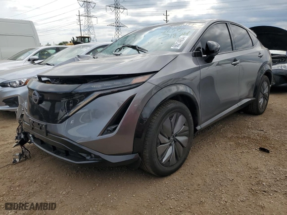 2023 Nissan ARIYA EVOLVE+ with VIN JN1DF0BB8PM702331, listed as a Copart auction lot 66214854 with 4,795 mi miles and Salvage Title. Bid and sale history available at carsss.com. Image 1.