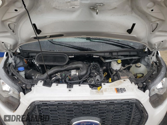 2024 Ford Transit Cargo with VIN 1FTBR1Y88RKA62925, listed as a Copart auction lot 59624425 with 15,657 mi miles and Salvage title. Bid and sale history available at DreamBid. Image 12.