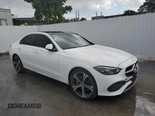 2025 Mercedes-Benz C 300 with VIN W1KAF4GB3SR249009, listed as a Copart auction lot 47948735 with 1,441 mi miles and Clean Title. Bid and sale history available at DreamBid. Image 4.