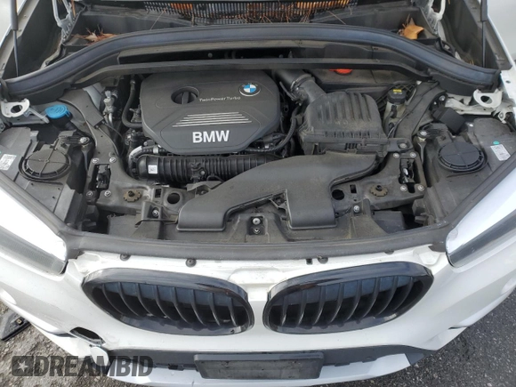 2017 BMW X1 sDrive28i with VIN WBXHU7C32H5H37758, listed as a Copart auction lot 48173225 with 86,488 mi miles and Salvage Title. Bid and sale history available at carsss.com. Image 14.