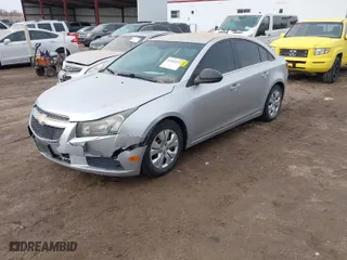 2012 Chevrolet Cruze LS with VIN 1G1PC5SH3C7395835, listed as a IAAI auction lot 41852375 with 166,332 mi miles. Bid and sale history available at carsss.com. Image 3.