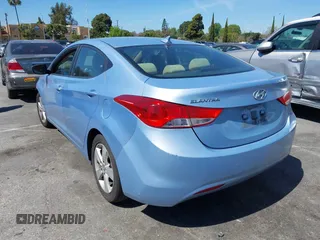 2012 Hyundai Elantra Limited with VIN KMHDH4AE7CU411271, listed as a IAAI auction lot 41840773 with 93,602 mi miles. Bid and sale history available at carsss.com. Image 3.
