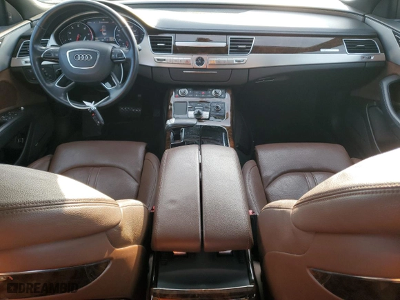 2014 Audi A8 L 3.0T with VIN WAURGAFD5EN009612, listed as a Copart auction lot 49860895 with 170,973 mi miles and Salvage Title. Bid and sale history available at carsss.com. Image 8.