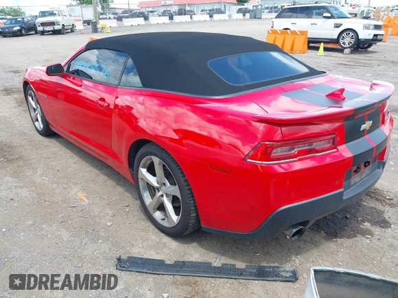 2015 Chevrolet Camaro LT z VIN 2G1FF3D36F9198136, wystawiony jako IAAI lot #42235576 z przebiegiem 168 611 mil mil oraz . Historia ofert i sprzedaży dostępna na DreamBid. Obrazek 3.