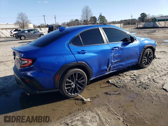2022 Subaru WRX Premium with VIN JF1VBAF66N9015757, listed as a Copart auction lot 45162385 with 22,539 mi miles and Salvage Title. Bid and sale history available at carsss.com. Image 3.