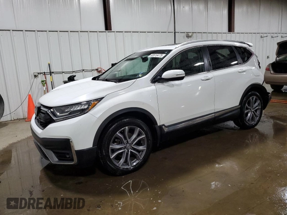 2021 Honda CR-V Touring z VIN 5J6RW2H96ML015699, wystawiony jako Copart lot #60616475 z przebiegiem 46 297 mil mil oraz Szkoda całkowita • Salvage title. Historia ofert i sprzedaży dostępna na DreamBid. Obrazek 1.