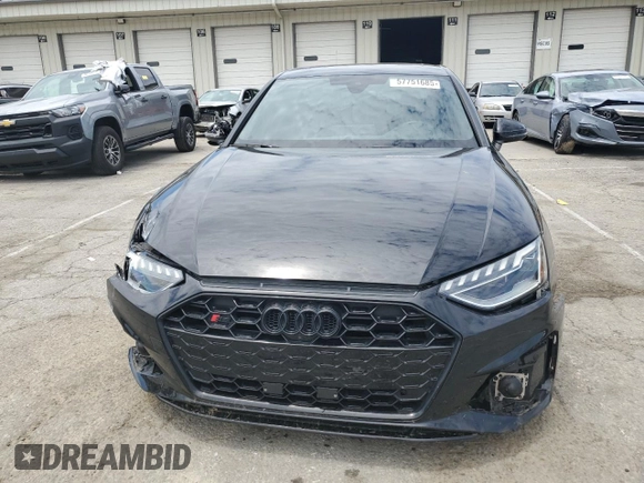 2023 Audi S4 Premium Plus z VIN WAUB4AF49PA010329, wystawiony jako Copart lot #57751685 z przebiegiem 26 608 mil mil oraz Szkoda całkowita • Salvage title. Historia ofert i sprzedaży dostępna na DreamBid. Obrazek 5.