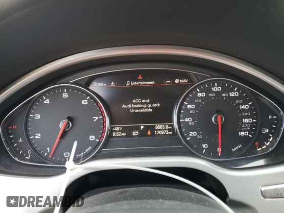 2014 Audi A8 3.0T z VIN WAURGAFD5EN009612, wystawiony jako Copart lot #49860895 z przebiegiem 170 973 mil mil oraz Szkoda całkowita • Salvage title. Historia ofert i sprzedaży dostępna na DreamBid. Obrazek 9.