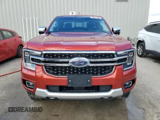 2024 Ford Ranger LARIAT with VIN 1FTER4KH0RLE20133, listed as a Copart auction lot 76017404 with 6,144 mi miles and Salvage Title. Bid and sale history available at carsss.com. Image 5.