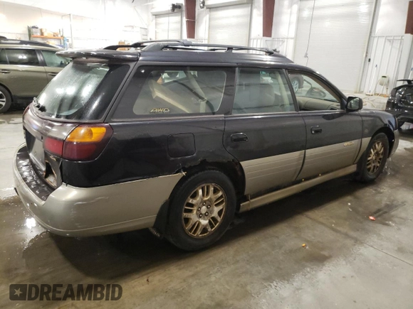 2001 Subaru Legacy Outback L.L. Bean with VIN 4S3BH806017673626, listed as a Copart auction lot 63878494 with 301,500 mi miles and Clean title. Bid and sale history available at DreamBid. Image 3.