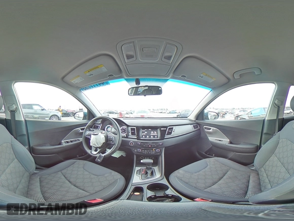 2017 Kia Niro LX with VIN KNDCB3LC7H5096920, listed as a Copart auction lot 44117755 with 104,808 mi miles and Salvage Title. Bid and sale history available at carsss.com. Image 12.