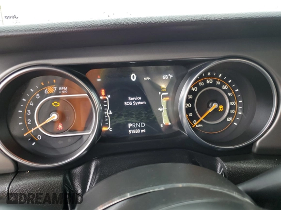2022 Jeep Gladiator Willys with VIN 1C6JJTAM4NL130350, listed as a Copart auction lot 65083755 with 51,880 mi miles and Salvage title. Bid and sale history available at DreamBid. Image 9.