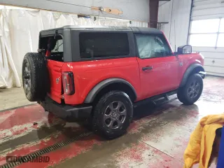2022 Ford Bronco with VIN 1FMDE5AH6NLB67534, listed as a Copart auction lot 44528055 with 20,937 mi miles and Salvage Title. Bid and sale history available at carsss.com. Image 3.