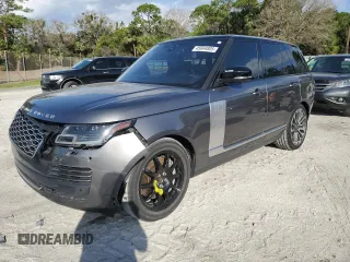 2019 Land Rover Range Rover HSE with VIN SALGS2SV7KA542926, listed as a Copart auction lot 45694805 with 84,108 mi miles and Salvage Title. Bid and sale history available at DreamBid. Image 1.