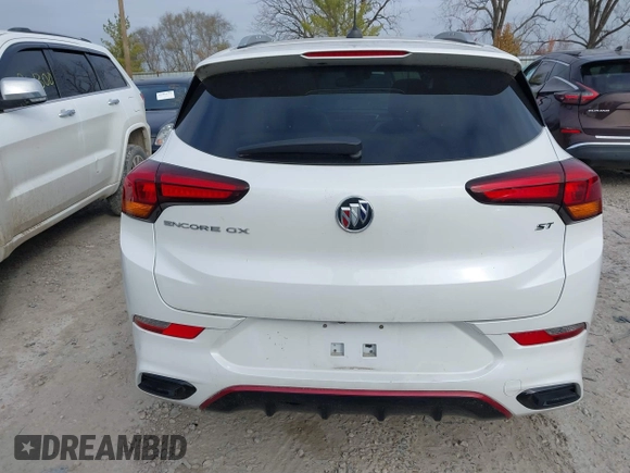 2020 Buick Encore GX Essence with VIN KL4MMFSL9LB104263, listed as a IAAI auction lot 40996823 with 44,257 mi miles and . Bid and sale history available at DreamBid. Image 16.