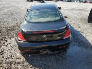 2008 BMW 6 Series 650i with VIN WBAEA53598CV91721, listed as a Copart auction lot 44541155 with 0 mi miles and Salvage Title. Bid and sale history available at carsss.com. Image 6.