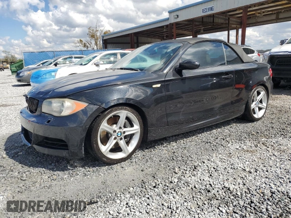 2008 BMW 1 Series 135i with VIN WBAUN93548VF54798, listed as a Copart auction lot 47209055 with 144,328 mi miles and Salvage title. Bid and sale history available at DreamBid. Image 1.