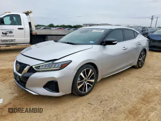 2022 Nissan Maxima SV with VIN 1N4AA6CV9NC502609, listed as a Copart auction lot 52036985 with 81,045 mi miles and Clean title. Bid and sale history available at DreamBid. Image 1.