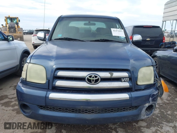 2004 Toyota Tundra SR5 with VIN 5TBET34134S440324, listed as a IAAI auction lot 41472957 with 167,487 mi miles and . Bid and sale history available at DreamBid. Image 12.