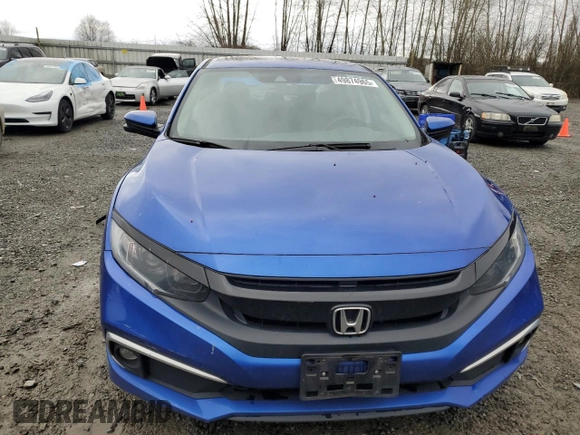 2020 Honda Civic Sedan EX-L with VIN 19XFC1F7XLE204196, listed as a Copart auction lot 49874965 with 70,907 mi miles and Salvage Title. Bid and sale history available at carsss.com. Image 5.