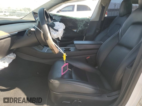 2021 Tesla Model 3 Standard Range Plus with VIN 5YJ3E1EA8MF874156, listed as a Copart auction lot 46323505 with Not Provided miles and Salvage Title. Bid and sale history available at DreamBid. Image 7.