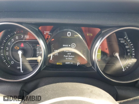 2021 Jeep Wrangler Unlimited Sahara z VIN 1C4JJXP63MW720948, wystawiony jako Copart lot #57115825 z przebiegiem 33 391 mil mil oraz Szkoda całkowita • Salvage title. Historia ofert i sprzedaży dostępna na DreamBid. Obrazek 9.