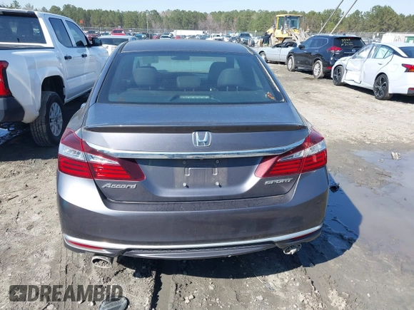 2017 Honda Accord Sport with VIN 1HGCR2F55HA281513, listed as a IAAI auction lot 41774805 with 121,410 mi miles. Bid and sale history available at carsss.com. Image 16.