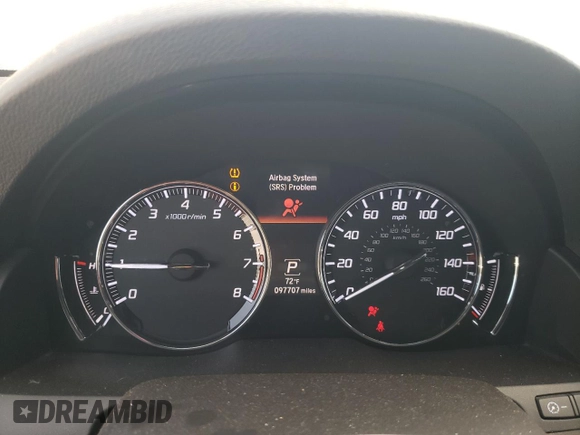 2016 Acura RLX Tech Pkg with VIN JH4KC1F57GC000996, listed as a Copart auction lot 83391544 with 97,707 mi miles and Salvage Title. Bid and sale history available at carsss.com. Image 9.