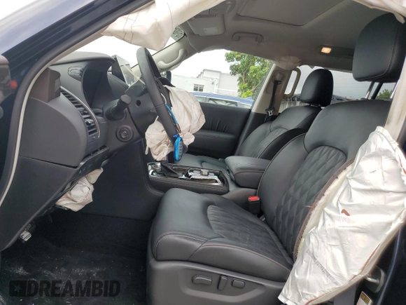 2024 Nissan Armada Platinum with VIN JN8AY2DB0R9850275, listed as a Copart auction lot 75102554 with 5,760 mi miles and Salvage Title. Bid and sale history available at carsss.com. Image 7.
