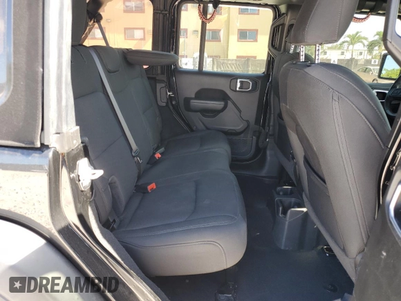 2022 Jeep Wrangler Unlimited Willys with VIN 1C4HJXDN2NW128081, listed as a Copart auction lot 61165615 with 28,525 mi miles and Salvage title. Bid and sale history available at DreamBid. Image 10.