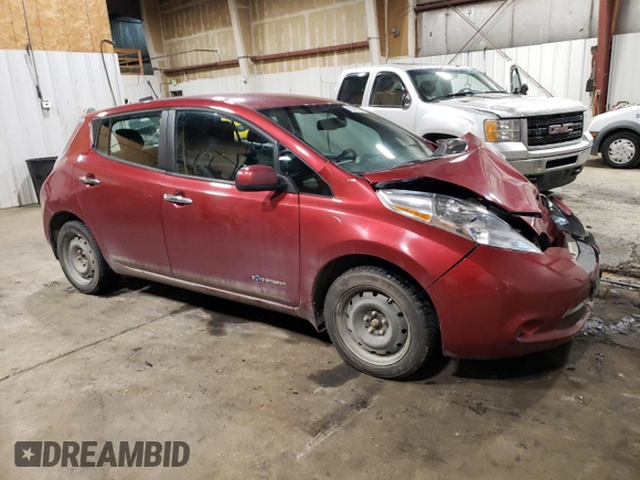 2013 Nissan LEAF S with VIN 1N4AZ0CP8DC405875, listed as a Copart auction lot 42643525 with 75,824 mi miles and Clean title. Bid and sale history available at DreamBid. Image 4.