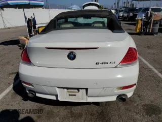 2005 BMW 6 Series 645Ci with VIN WBAEK73425B324194, listed as a Copart auction lot 46674225 with 117,897 mi miles and Clean Title. Bid and sale history available at carsss.com. Image 6.