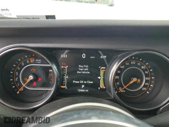 2023 Jeep Gladiator Mojave with VIN 1C6JJTEG3PL582698, listed as a Copart auction lot 47630685 with 12,466 mi miles and Salvage Title. Bid and sale history available at carsss.com. Image 9.
